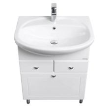 Комплект мебели белый глянец 66,5 см Акватон Норма 1A054901NO010 + 1WH110174 + 1A002102NO010