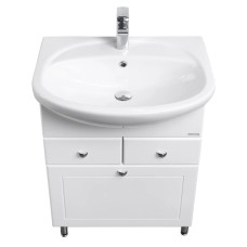 Комплект мебели белый глянец 66,5 см Акватон Норма 1A054901NO010 + 1WH110174 + 1A002102NO010