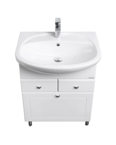 Комплект мебели белый глянец 66,5 см Акватон Норма 1A054901NO010 + 1WH110174 + 1A002102NO010