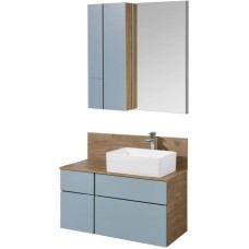 Комплект мебели дуб рустикальный/фьорд 100 см Акватон Мишель 1A256901MIX30 + 1A256703MIDR0 + 732700B000 + 1A253902MIX40 + 1A244203MIX30