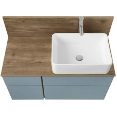 Комплект мебели дуб рустикальный/фьорд 100 см Акватон Мишель 1A256901MIX30 + 1A256703MIDR0 + 732700B000 + 1A253902MIX40 + 1A244203MIX30