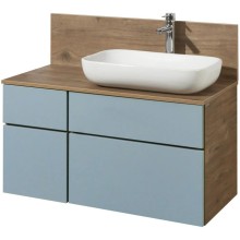 Комплект мебели дуб рустикальный/фьорд 100 см Акватон Мишель 1A256901MIX30 + 1A256703MIDR0 + 1AX169WBXX000 + 1A253902MIX40 + 1A244203MIX30