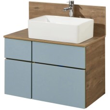 Комплект мебели дуб рустикальный/фьорд 80 см Акватон Мишель 1A256801MIX30 + 1A256603MIDR0 + 732700B000 + 1A253902MIX40 + 1A244303MIX30