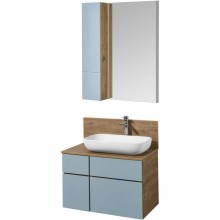 Комплект мебели дуб рустикальный/фьорд 80 см Акватон Мишель 1A256801MIX30 + 1A256603MIDR0 + 1AX169WBXX000 + 1A253902MIX40 + 1A244303MIX30