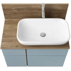 Комплект мебели дуб рустикальный/фьорд 80 см Акватон Мишель 1A256801MIX30 + 1A256603MIDR0 + 1AX169WBXX000 + 1A253902MIX40 + 1A244303MIX30