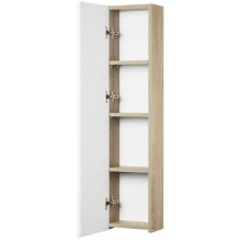 Комплект мебели дуб эндгрейн/белый матовый 80 см Акватон Мишель 1A244501MIX40 + 1A253203MIX40 + 1AX169WBXX000 + 1A253902MIX40 + 1A244303MIX40