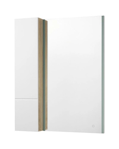 Комплект мебели дуб эндгрейн/белый матовый 80 см Акватон Мишель 1A244501MIX40 + 1A253003MIX40 + 732700B000 + 1A253902MIX40 + 1A244303MIX40