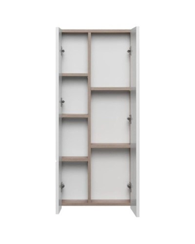 Комплект мебели дуб эндгрейн/белый матовый 100 см Акватон Мишель 1A244101MIX40 + 732700B000 +  1A253303MIX40 + 1A253902MIX40 + 1A244203MIX40