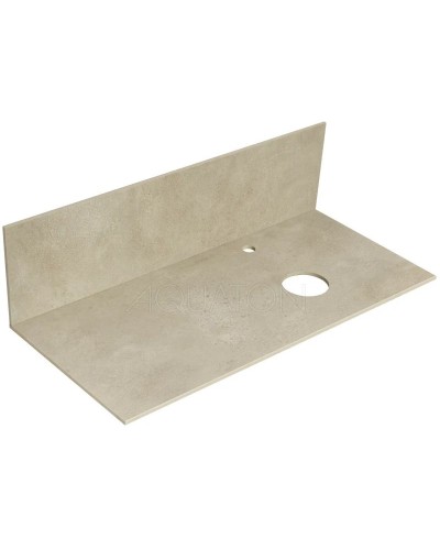 Комплект мебели дуб эндгрейн/белый матовый 100 см Акватон Мишель 1A244101MIX40 + 1A253303MIX40 + 1AX169WBXX000 + 1A253902MIX40 + 1A244203MIX40