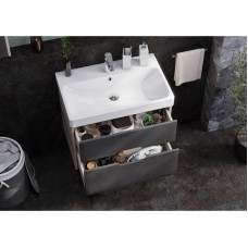 Комплект мебели грей/дуб ойстер 70,5 см Акватон Оливия 1A254301OLUG0 + 1WH501628 + 1A254502OL010