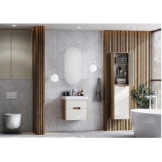 Комплект мебели бежевый/дуб веллингтон 55 см Акватон Оливия 1A254201OLVG0 + 1WH501620 + 1A256402A1010