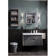 Комплект мебели грей/дуб ойстер 90 см Акватон Оливия 1A254401OLUG0 + 1WH501629 + 1A254502OL010