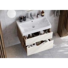 Комплект мебели бежевый/дуб веллингтон 70,5 см Акватон Оливия 1A254301OLVG0 + 1WH501628 + 1A256402A1010