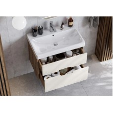 Комплект мебели бежевый/дуб веллингтон 70,5 см Акватон Оливия 1A254301OLVG0 + 1WH501628 + 1A256402A1010