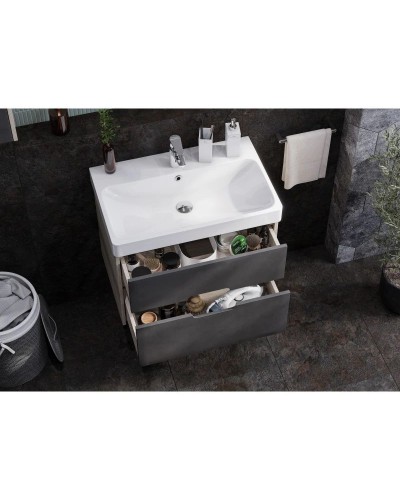 Комплект мебели грей/дуб ойстер 70,5 см Акватон Оливия 1A254301OLUG0 + 1WH501628 + 1A256502A1010