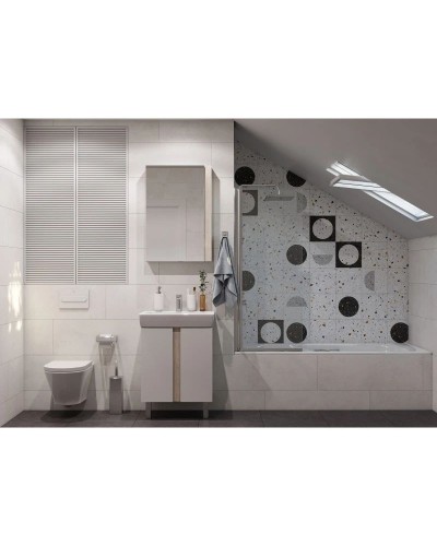 Комплект мебели дуб верона/белый глянец 60 см Акватон Кантри 1A257401AHB20 + 1WH302186 + 1A257702AHB20