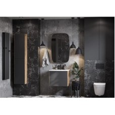 Комплект мебели графит софт/дуб веллингтон 60 см Акватон Сохо 1A258001AJA00 + 1WH501606 + 1A258302AJA0L