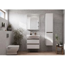 Комплект мебели белый глянец/дуб эндгрейн 65 см Акватон Нортон 1A248801NT010 + 1WH302501 + 1A249102NT010