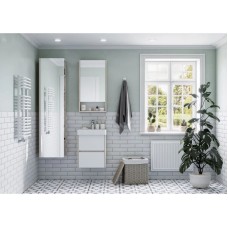 Комплект мебели белый глянец/дуб верона 45 см Акватон Сканди 1A251601SDB20 + 1WH501630 + 1A252002SDB20