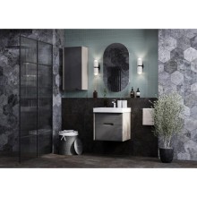 Комплект мебели грей/дуб ойстер 55 см Акватон Оливия 1A254201OLUG0 + 1WH501620 + 1A254502OL010