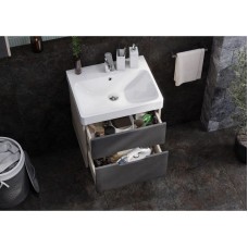 Комплект мебели грей/дуб ойстер 55 см Акватон Оливия 1A254201OLUG0 + 1WH501620 + 1A254502OL010