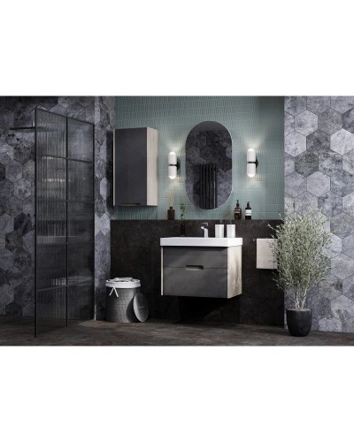 Комплект мебели грей/дуб ойстер 70,5 см Акватон Оливия 1A254301OLUG0 + 1WH501628 + 1A256402A1010