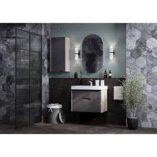 Комплект мебели грей/дуб ойстер 70,5 см Акватон Оливия 1A254301OLUG0 + 1WH501628 + 1A256502A1010