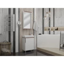 Комплект мебели белый глянец/джарра 46 см Акватон Бэлла 1A221501BBAZ0 + 1WH301972 + 1A221702BBAZ0