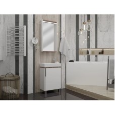 Комплект мебели белый глянец/джарра 46 см Акватон Бэлла 1A221501BBAZ0 + 1WH301972 + 1A221702BBAZ0