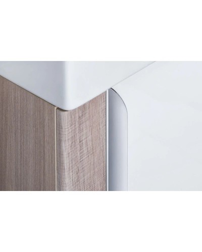 Комплект мебели белый глянец/ясень шимо 46 см Акватон Вита 1A221401VTD70 + 1WH301972 + 1A221902VT010