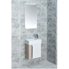 Комплект мебели белый глянец/ясень шимо 46 см Акватон Вита 1A221401VTD70 + 1WH301972 + 1A221902VT010