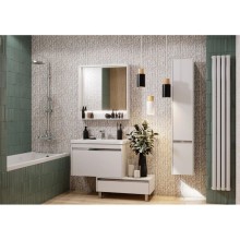 Комплект мебели белый глянец 80 см Акватон Капри 1A230201KP010 + 1WH302251 + 1A230402KP010