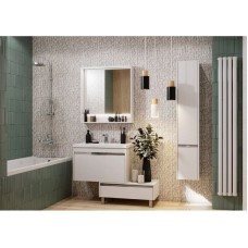 Комплект мебели белый глянец 80 см Акватон Капри 1A230201KP010 + 1WH302251 + 1A230402KP010