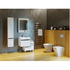 Комплект мебели белый глянец 60 см Акватон Капри 1A230101KP010 + 1WH302421 + 1A230302KP010