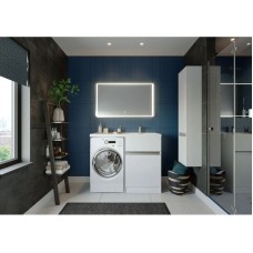 Комплект мебели белый глянец 120 см Акватон Лондри 1A235901LH010 + 1A72243KLH010 + 1A252902SU010