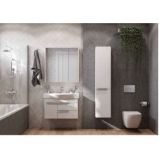 Комплект мебели белый глянец 80 см Акватон Беверли 1A235501BV010 + 1WH302422 + 1A237102BV010