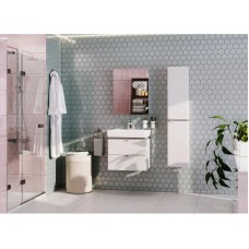 Комплект мебели белый глянец/серый кашемир 60 см Акватон Скай 1A238201SY010 + 1WH302186 + 1A238402SY010