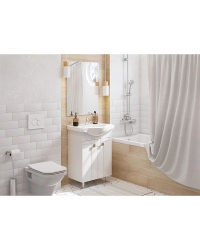 Комплект мебели белый глянец 60,5 см Акватон Фиджи 1A179601FG010 + 1WH110268 + 1A179502FG010