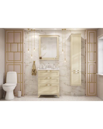 Комплект мебели дуб бежевый 65,3 см Акватон Леон 1A194601LBPR0 + 1A708731FB010 + 1A187102LBPR0