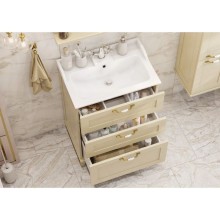 Комплект мебели дуб бежевый 65,3 см Акватон Леон 1A194601LBPR0 + 1A708731FB010 + 1A187102LBPR0