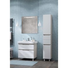 Комплект мебели белый/выбеленное дерево 80 см Акватон Дакота 1A202901DAAY0 + 1WH302084 + 1A203102DA010