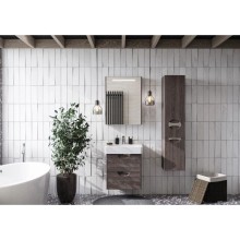 Комплект мебели дуб макиато 60 см Акватон Сильва 1A211801SIW50 + 1WH302186 + 1A216202SIW50