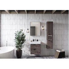 Комплект мебели дуб макиато 60 см Акватон Сильва 1A211801SIW50 + 1WH302186 + 1A216202SIW50