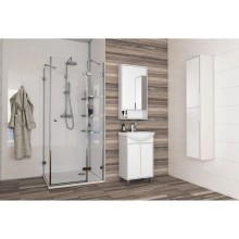 Комплект мебели белый глянец/ясень фабрик 50,5 см Акватон Рико 1A212401RIB90 + 1WH207781 + 1A212302RIB90