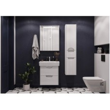 Комплект мебели дуб полярный 60 см Акватон Сильва 1A211801SIW70 + 1WH302186 + 1A216202SIW70