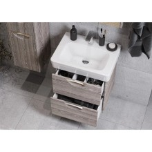 Комплект мебели дуб фьорд 60 см Акватон Сильва 1A211801SIW60 + 1WH302186 + 1A216202SIW60