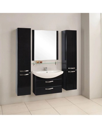 Комплект мебели черный 80,5 см Акватон Ария 1A140801AA950 + 1WH207783 + 1A141902AA950