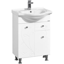 Комплект мебели белый глянец 60,5 см Акватон Лиана 1A162901LL010 + 1WH109652 + 1A162602LL010