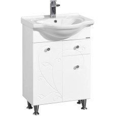 Комплект мебели белый глянец 60,5 см Акватон Лиана 1A162901LL010 + 1WH109652 + 1A162602LL010