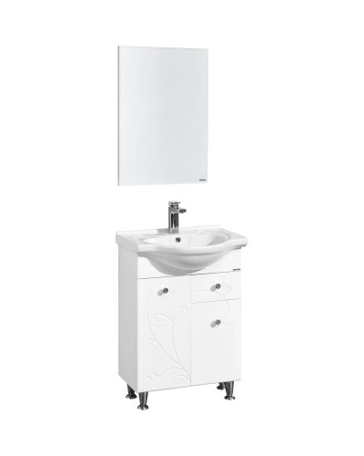 Комплект мебели белый глянец 60,5 см Акватон Лиана 1A162901LL010 + 1WH109652 + 1A162602LL010